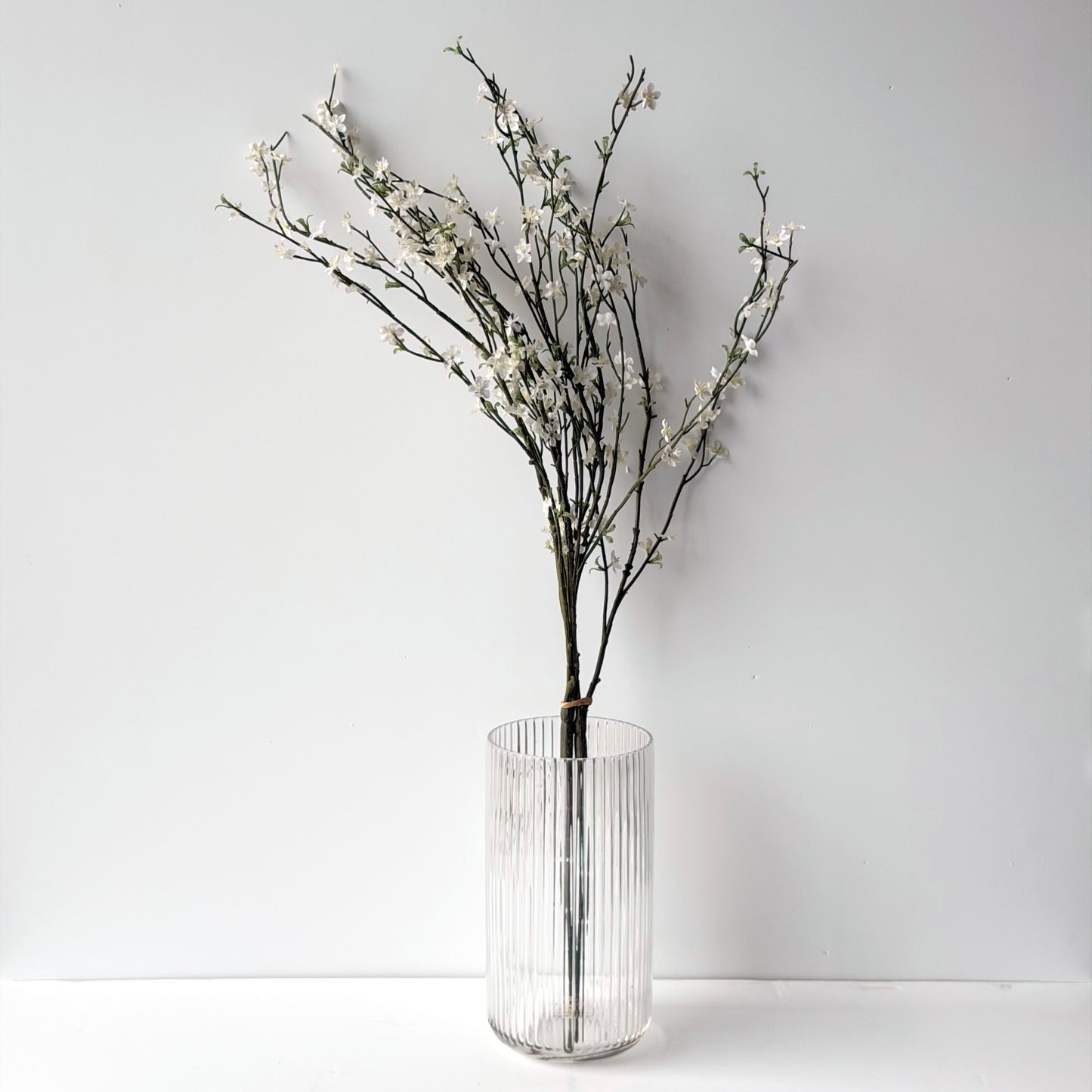 FF0035 SILK WHITE APPLE BLOSSOM BRANCH