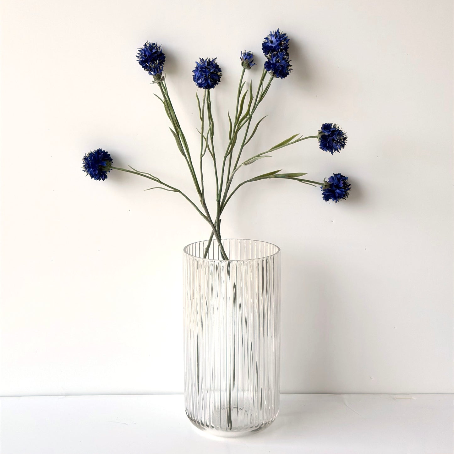 FF0045 SILK BLUE CORNFLOWER SPRAY