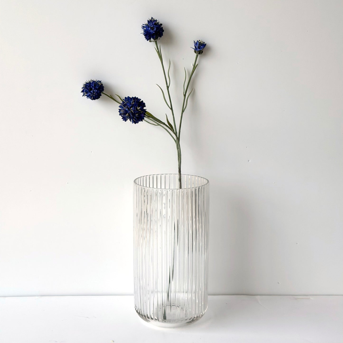FF0045 SILK BLUE CORNFLOWER SPRAY