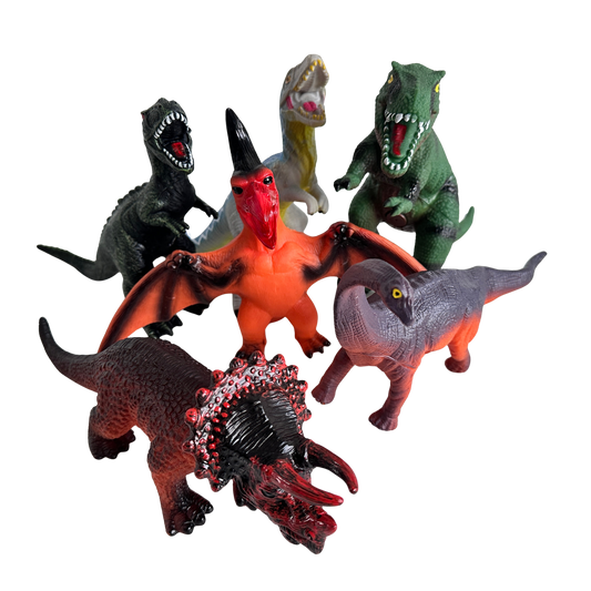 GT014 SET OF SIX SQUISHY DINOSAURS