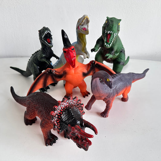 GT014 SET OF SIX SQUISHY DINOSAURS