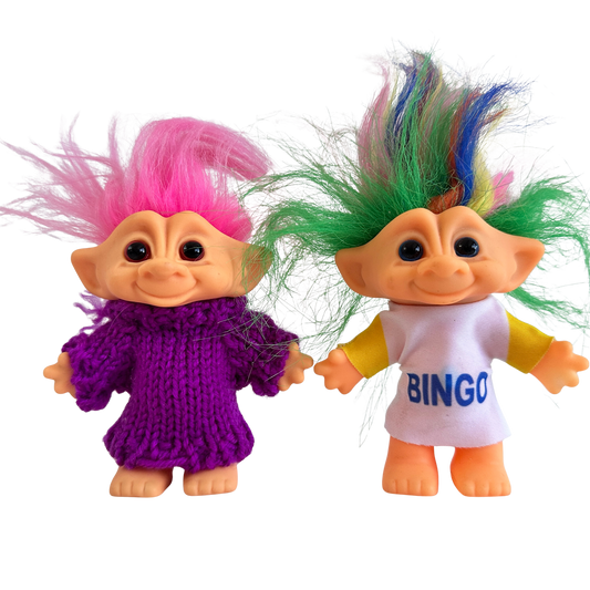 GT016 PAIR OF RAINBOW TROLLS