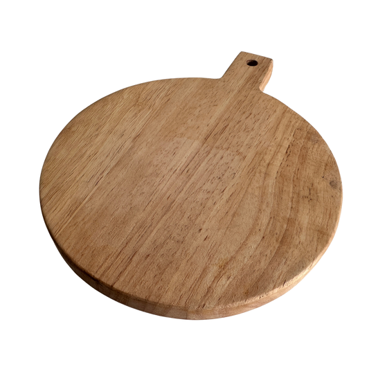 KT005 SIMPLE LIGHT WOOD CIRCULAR CUTTING BOARD