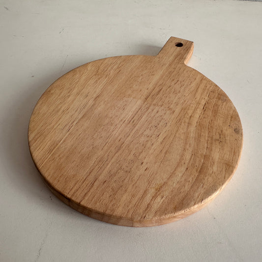 KT005 SIMPLE LIGHT WOOD CIRCULAR CUTTING BOARD