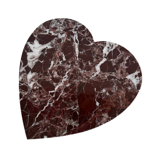 KT008 HEART SHAPED MARBLE CUTTING BOARD