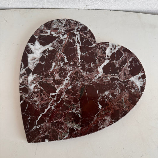 KT008 HEART SHAPED MARBLE CUTTING BOARD