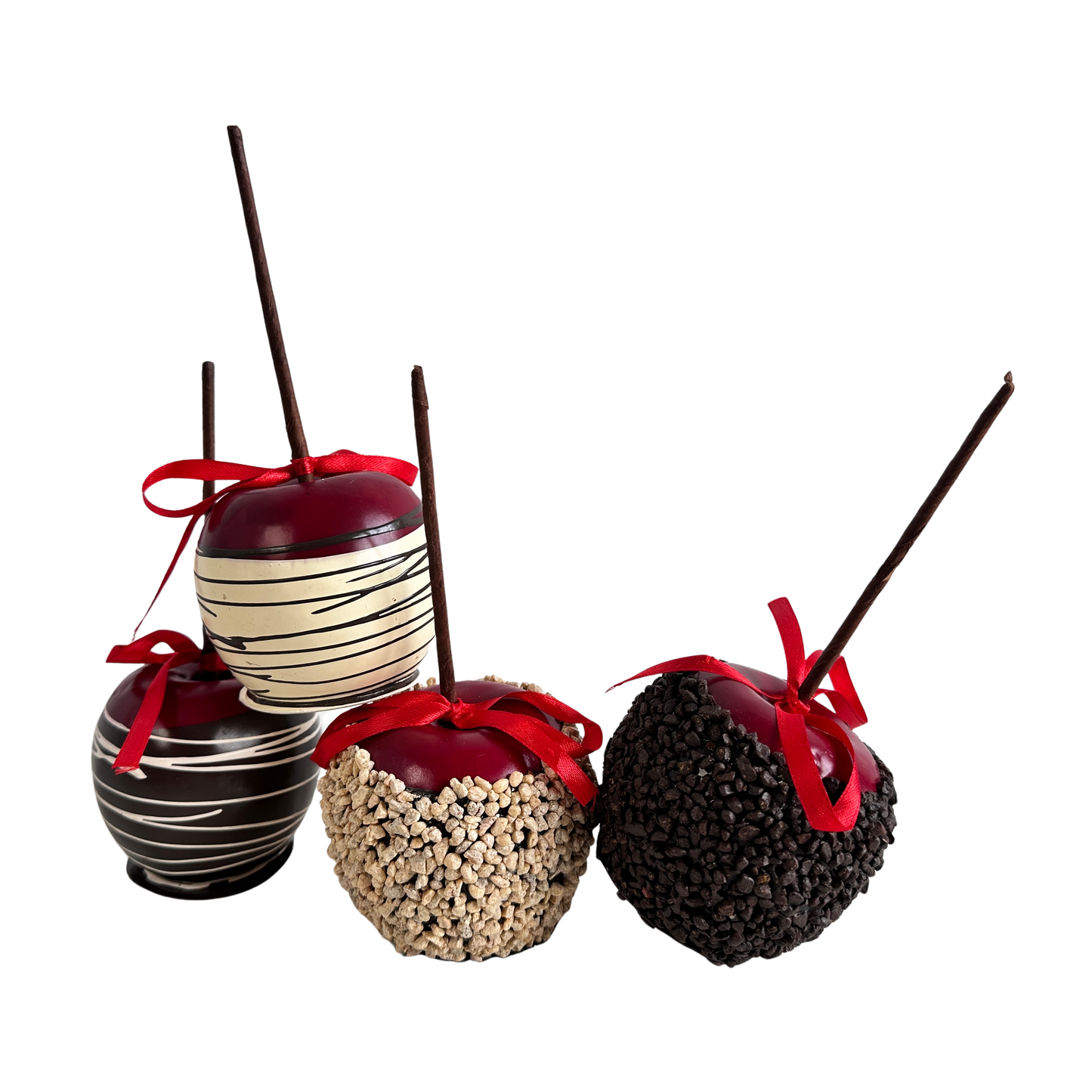 KT023 SET OF 4 FAUX CANDY APPLES