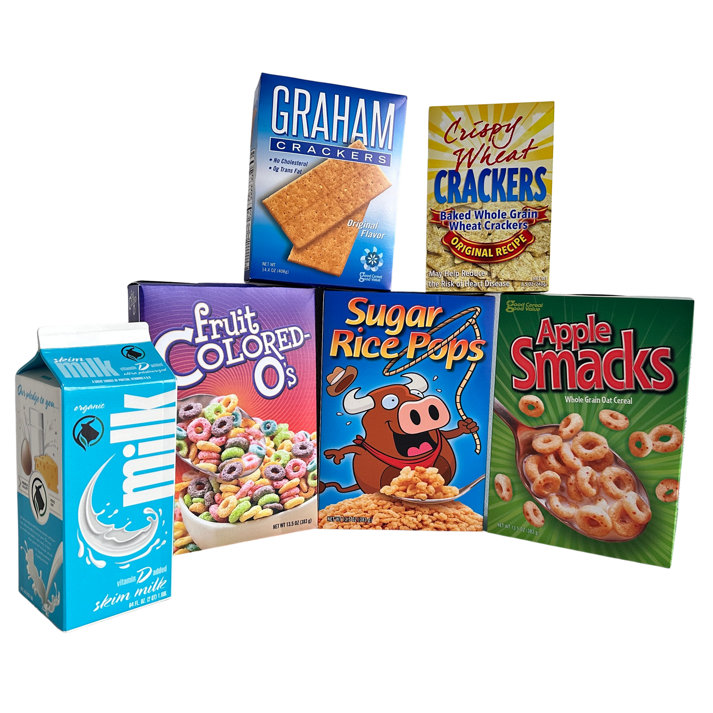 KT027 CLEARED MILK CARTON & DRY GOODS SET