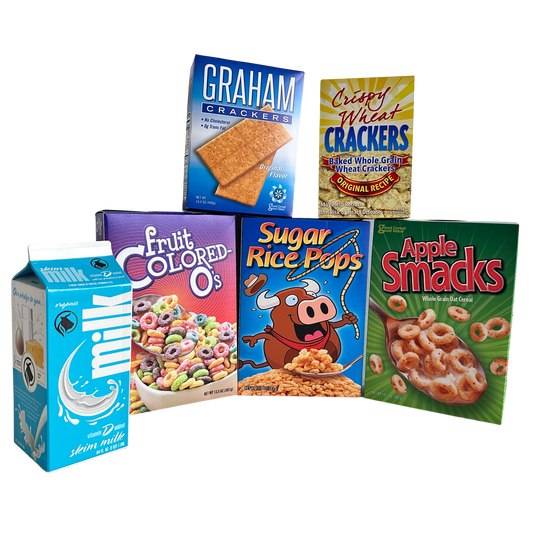 KT027 CLEARED MILK CARTON & DRY GOODS SET
