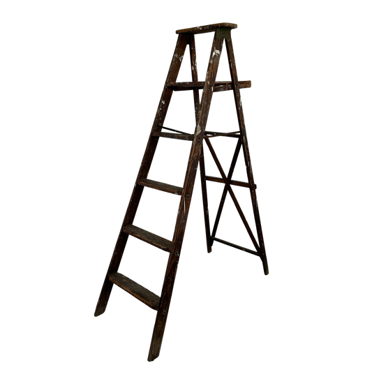 LA002 SIX STEP PAINT SPLATTERED LADDER