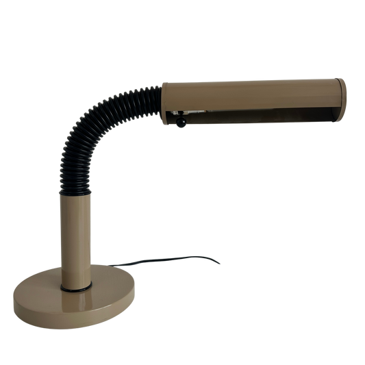 LI010 80'S TAN GOOSENECK DESK LAMP