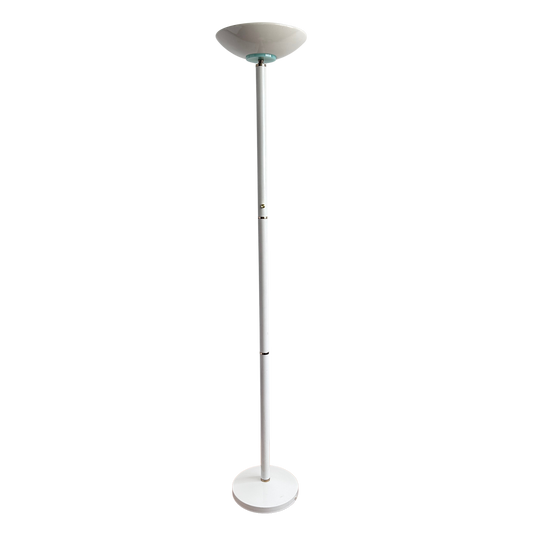 LI017 80'S WHITE TORCHIERE FLOOR LAMP