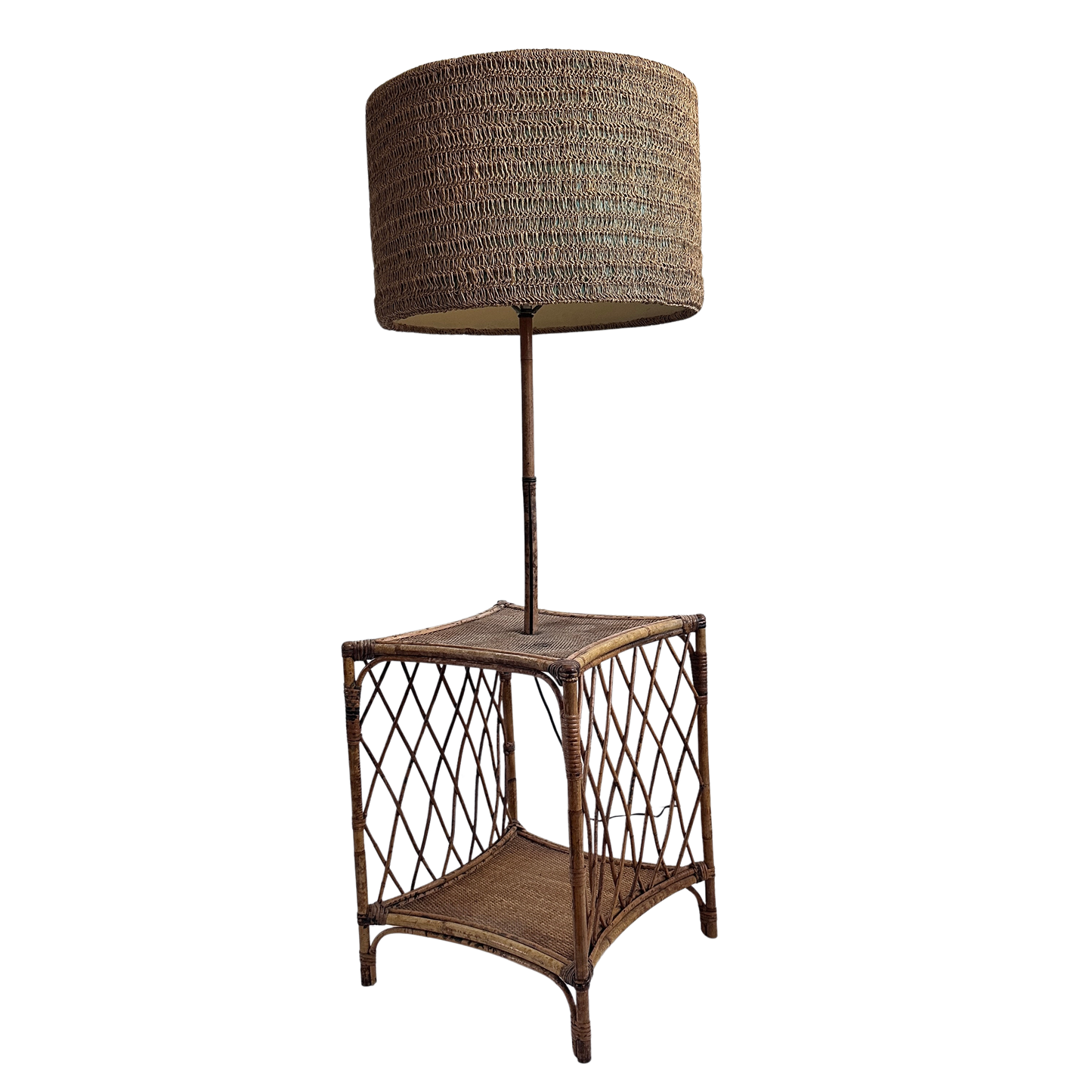LI023 BAMBOO & RATTAN ORGANIC MODERN FLOOR LAMP