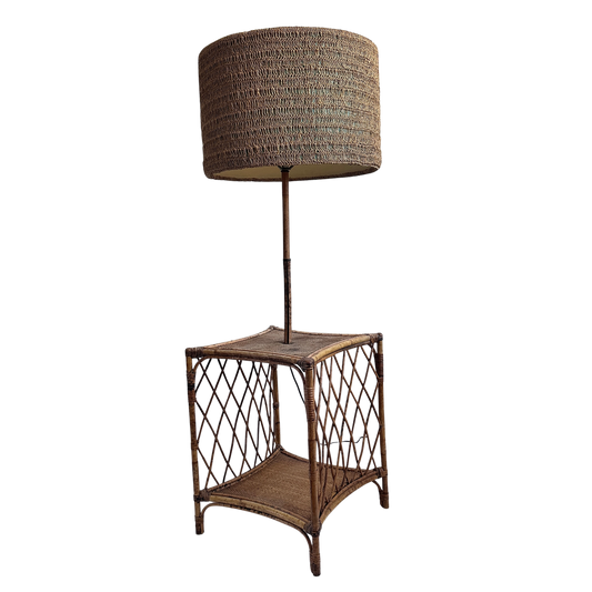 LI023 BAMBOO & RATTAN ORGANIC MODERN FLOOR LAMP
