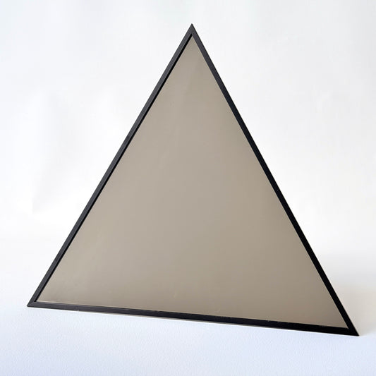 MR002 BLACK METAL FRAMED TINTED TRIANGULAR MIRROR