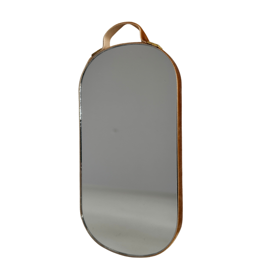 MR003 HANDHELD VELVET TRIM MIRROR