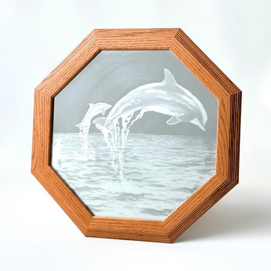 MR008 ETCHED DOLPHIN MIRROR