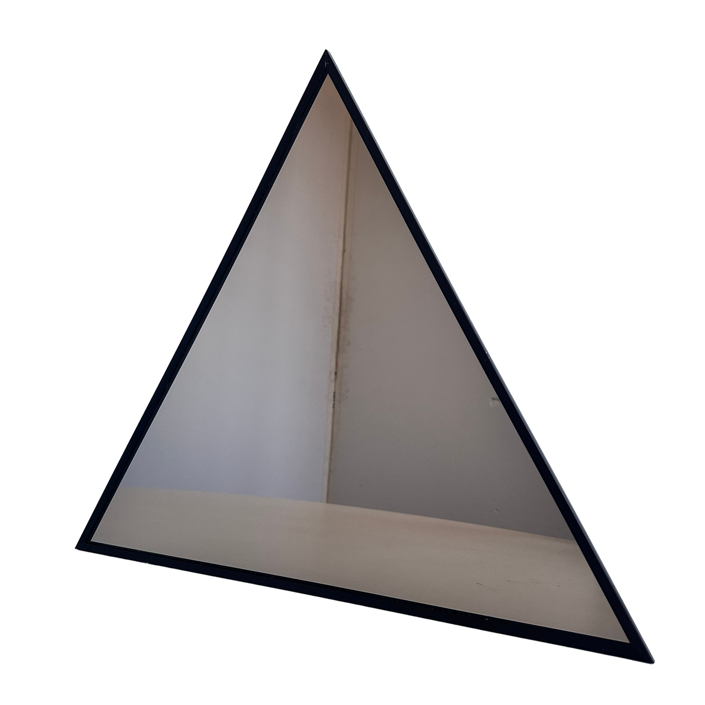 MR009 BLACK METAL FRAME TRIANGULAR MIRROR