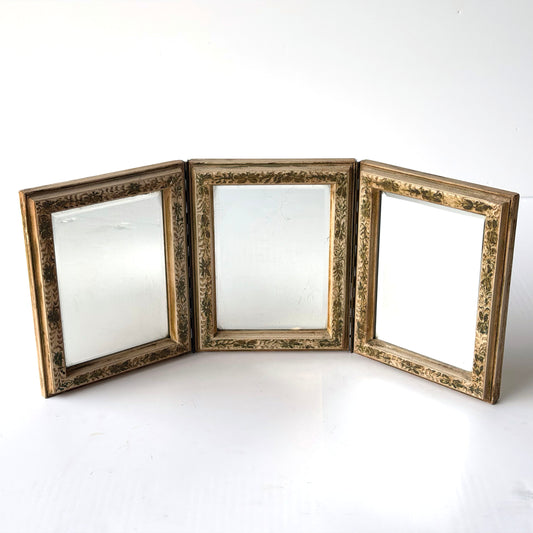 MR015 ORNATE TRIFOLD VANITY MIRROR