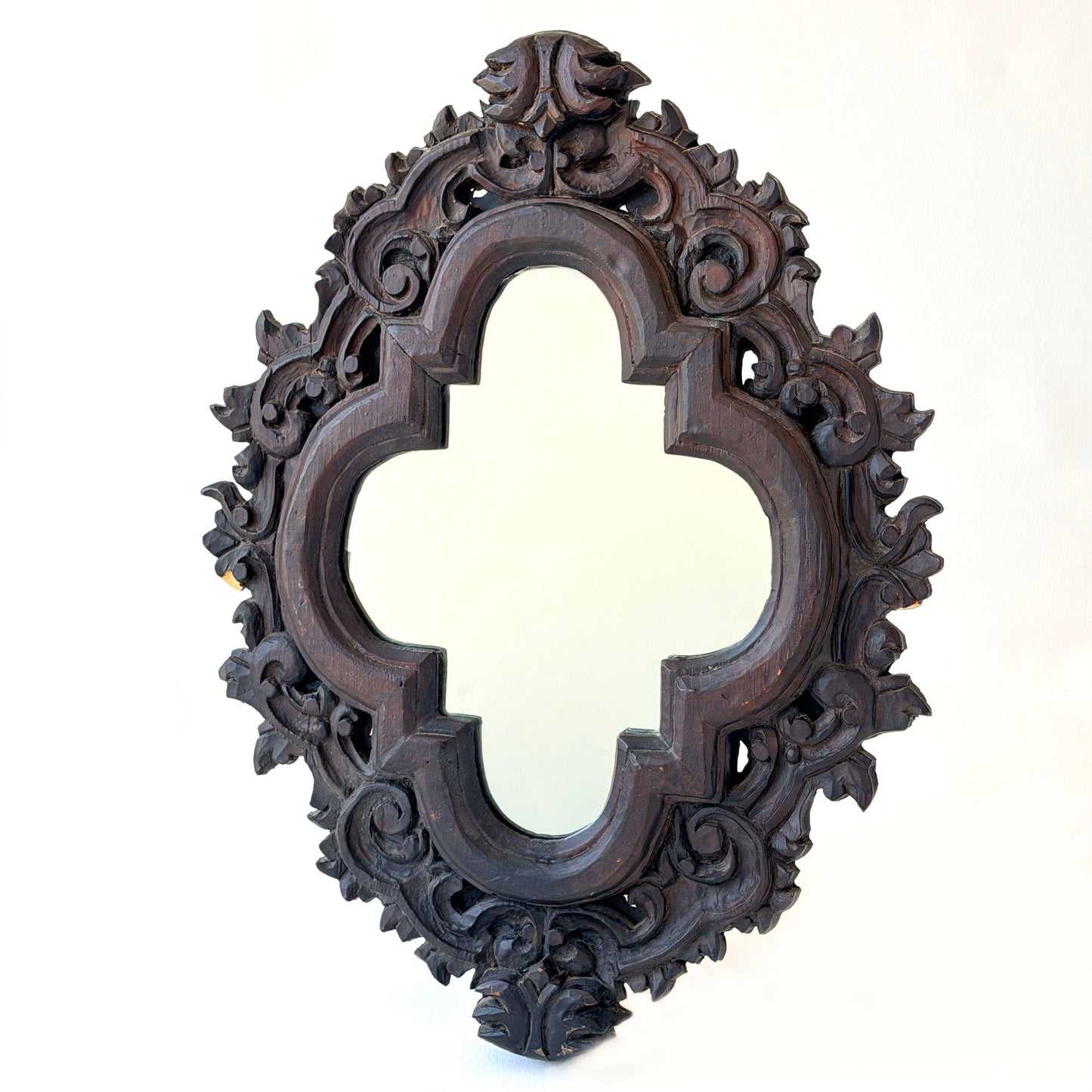 MR016 FOLK ART PLASTER MIRROR