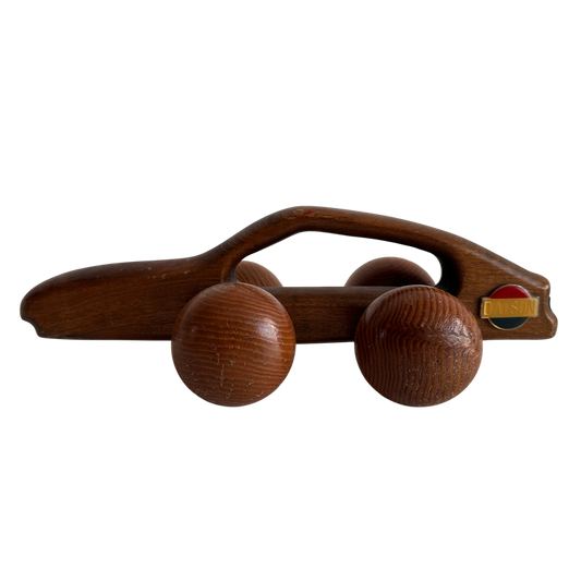 OB004 VINTAGE DATSUN 300ZX WOODEN TOY CAR-MASSAGE ROLLER
