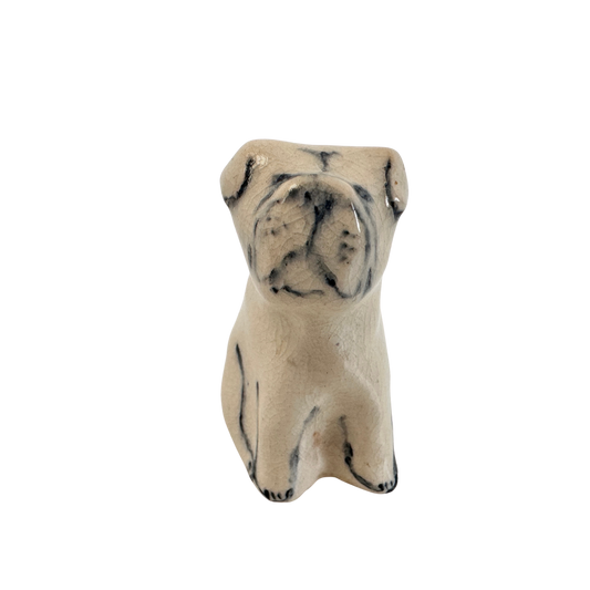 OB051 CERAMIC DOG FIGURINE