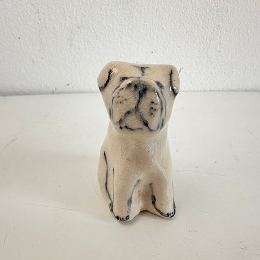 OB051 CERAMIC DOG FIGURINE