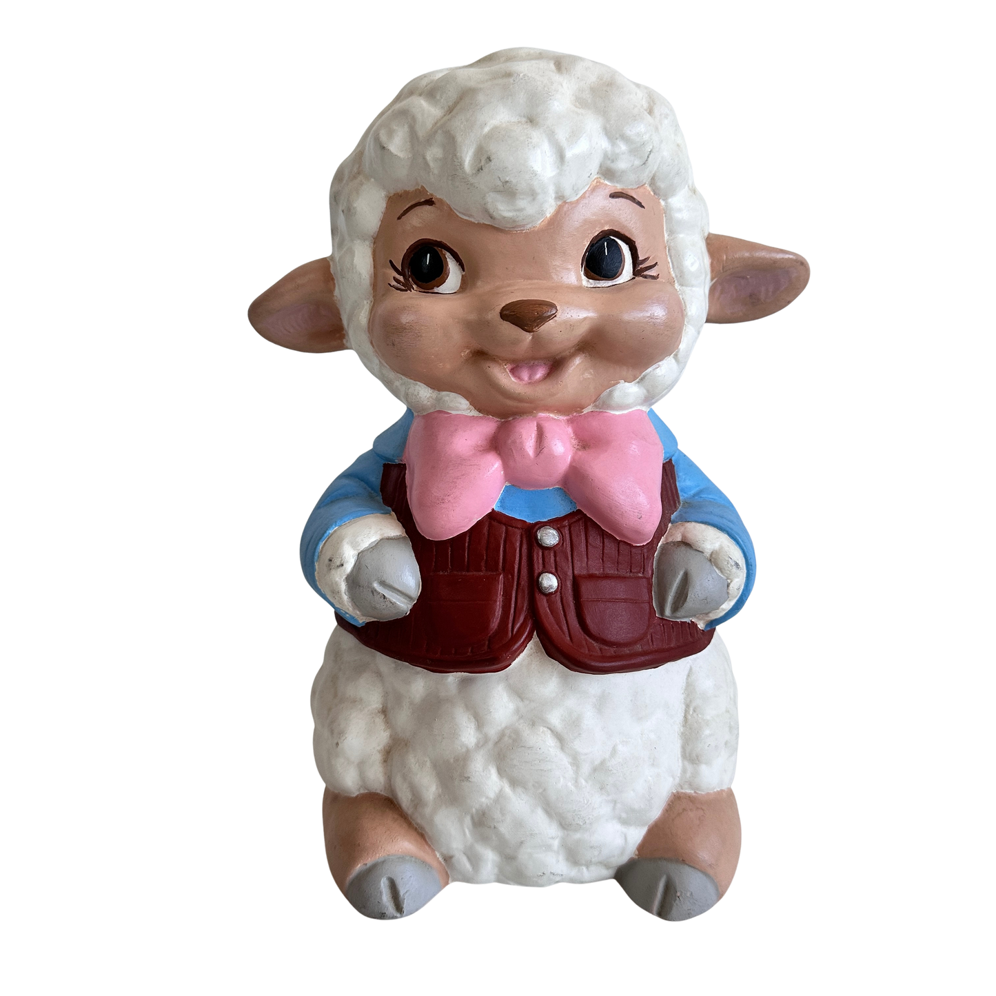 OB067 LARGE LAMB PIGGY BANK