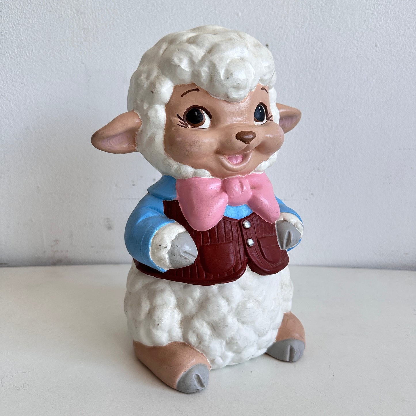 OB067 LARGE LAMB PIGGY BANK