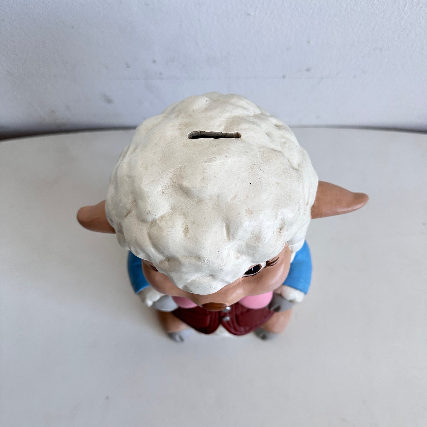 OB067 LARGE LAMB PIGGY BANK