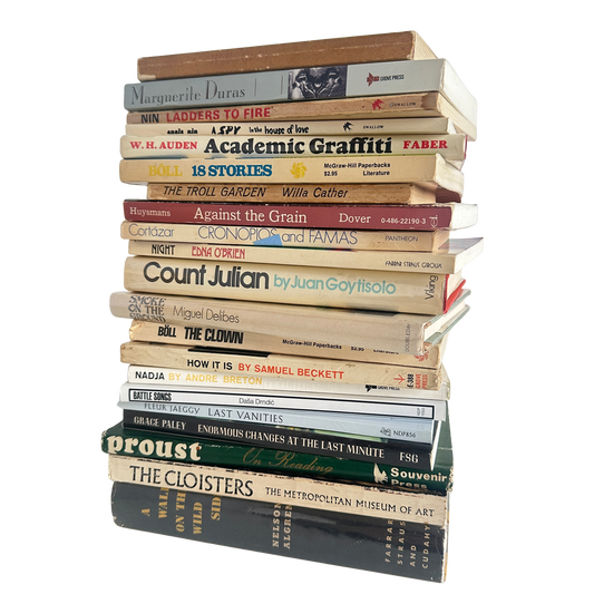 OB076 12" STACK OF HIGHBROW LIT WITH BEAUTIFUL COVERS