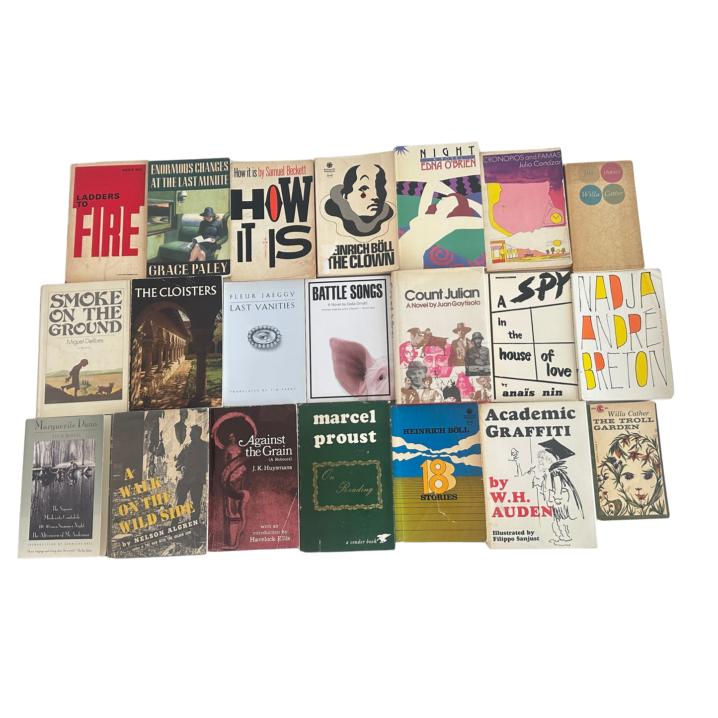 OB076 12" STACK OF HIGHBROW LIT WITH BEAUTIFUL COVERS