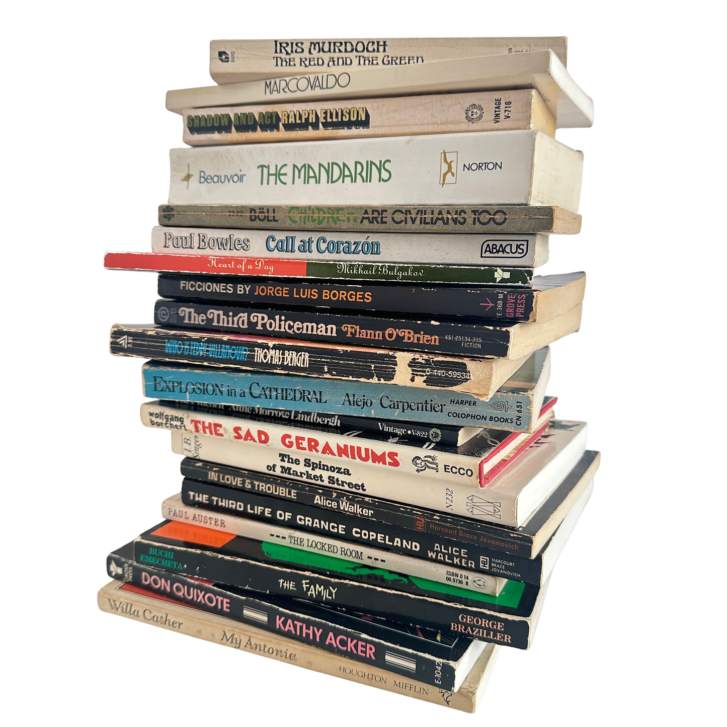OB077 12" STACK OF HIGHBROW LIT WITH BEAUTIFUL COVERS