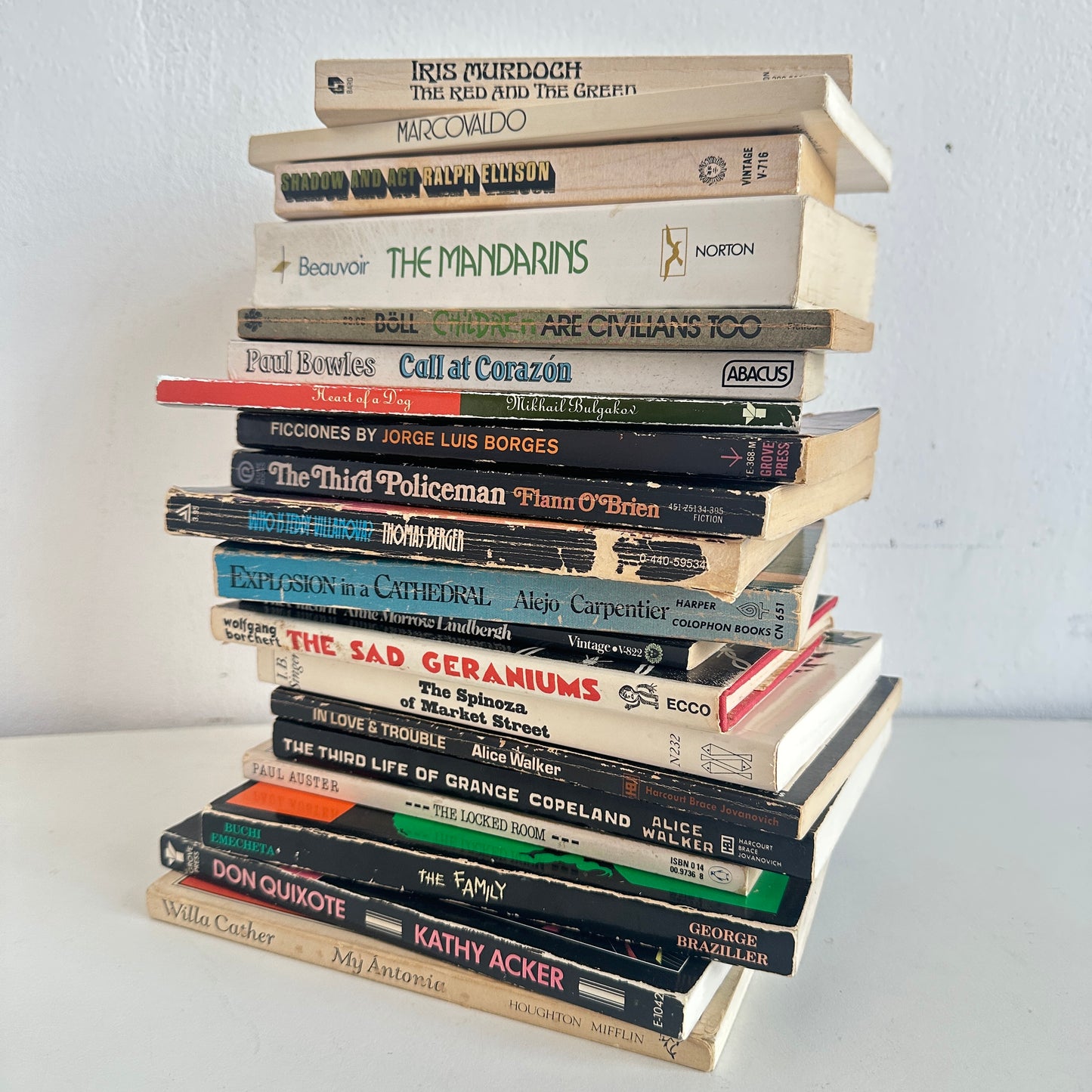 OB077 12" STACK OF HIGHBROW LIT WITH BEAUTIFUL COVERS