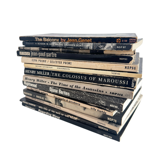 OB078 6" STACK OF VINTAGE NEW DIRECTIONS PAPERBACKS