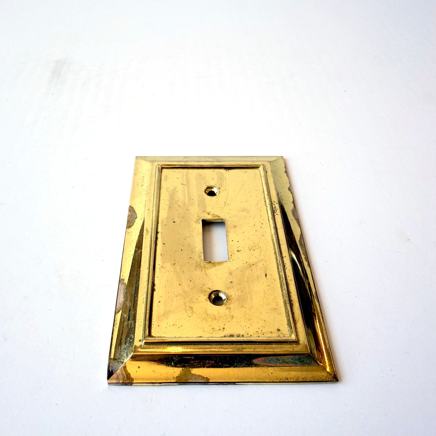 OB112 VINTAGE BRASS SWITCH PLATE
