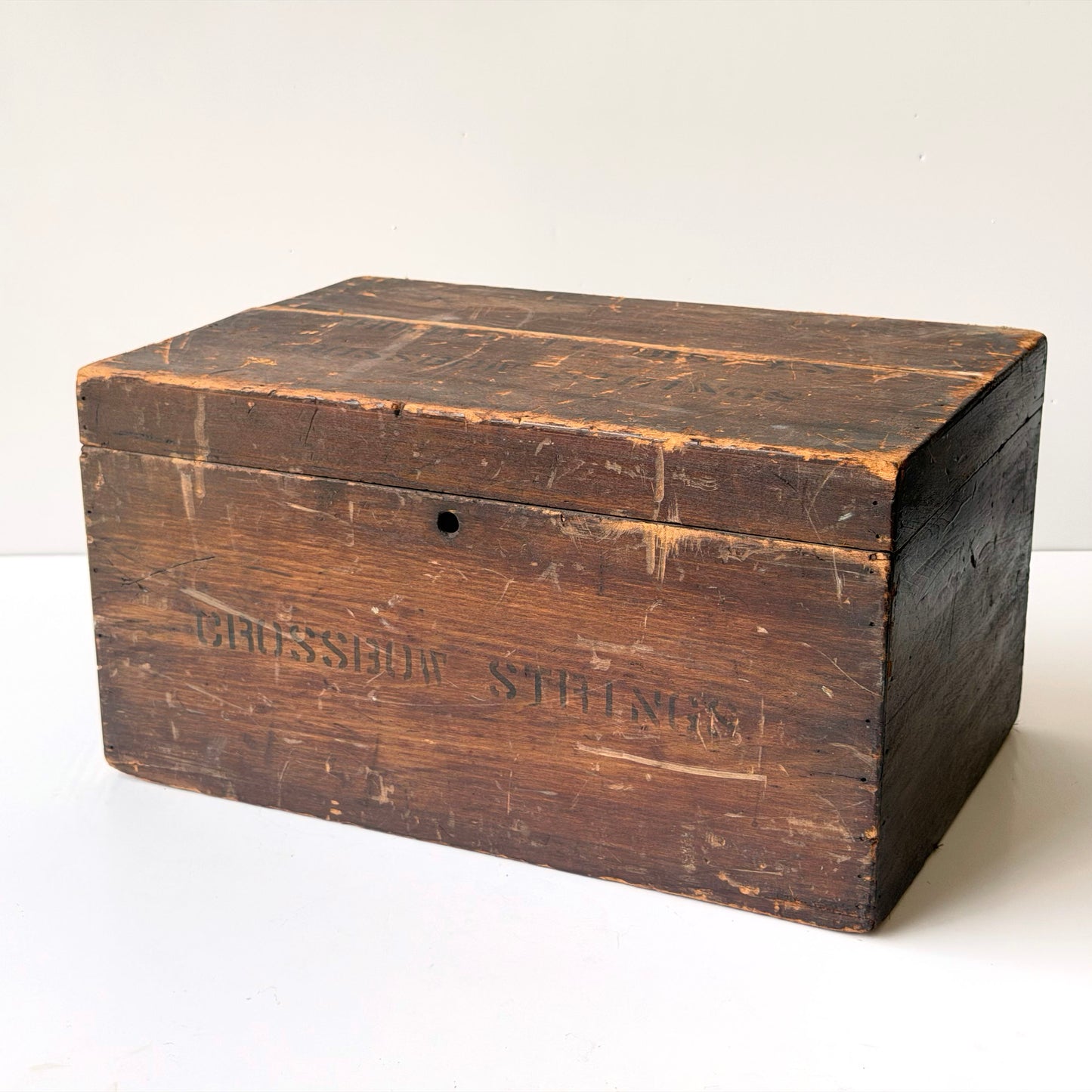 OB123 ANTIQUE WOODEN CASH BOX