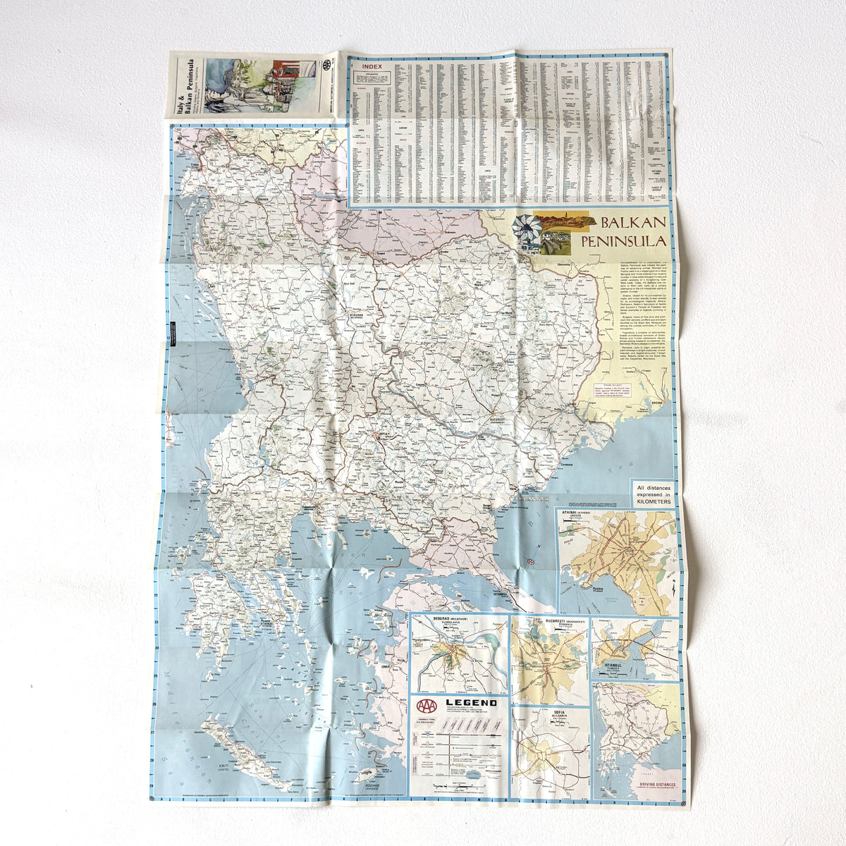 OB154 ITALY AND BALKAN PENINSULA MAP