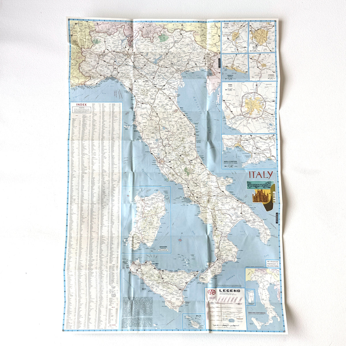 OB154 ITALY AND BALKAN PENINSULA MAP