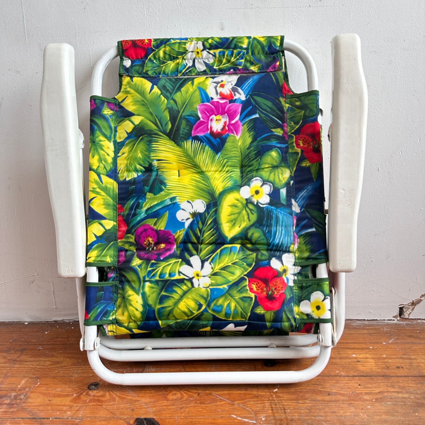 OD004 ORCHID PRINT FOLDING OUTDOOR BEACH LOUNGER