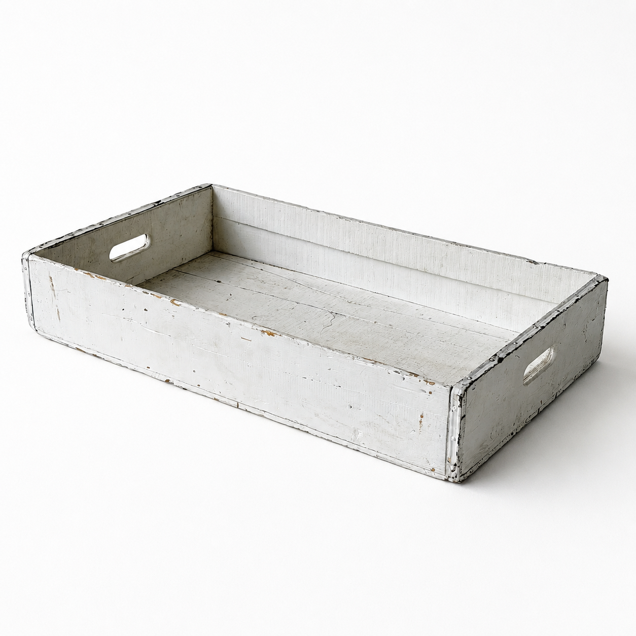 OD012 RUSTIC WHITE LARGE CRATE