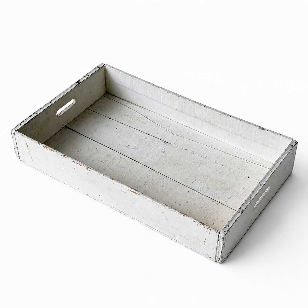 OD012 RUSTIC WHITE LARGE CRATE