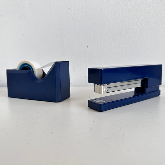OF002 BLUE STAPLER AND TAPE DISPENSER SET