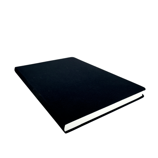 OF008 BLACK LINEN NOTEBOOK