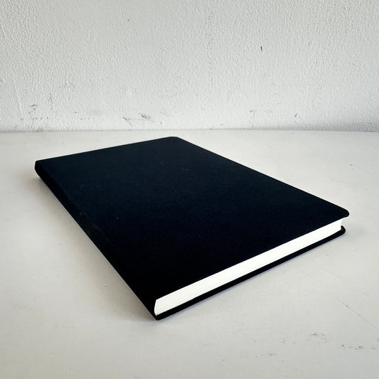 OF008 BLACK LINEN NOTEBOOK