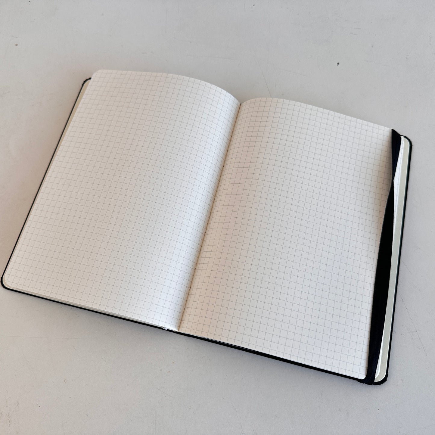 OF018 BLACK LINEN GRAPH PAPER NOTEBOOK