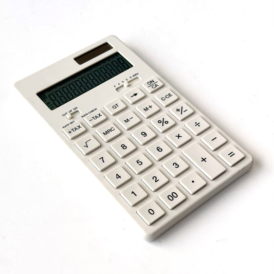 OF022 WHITE DESK TOP CALCULATOR