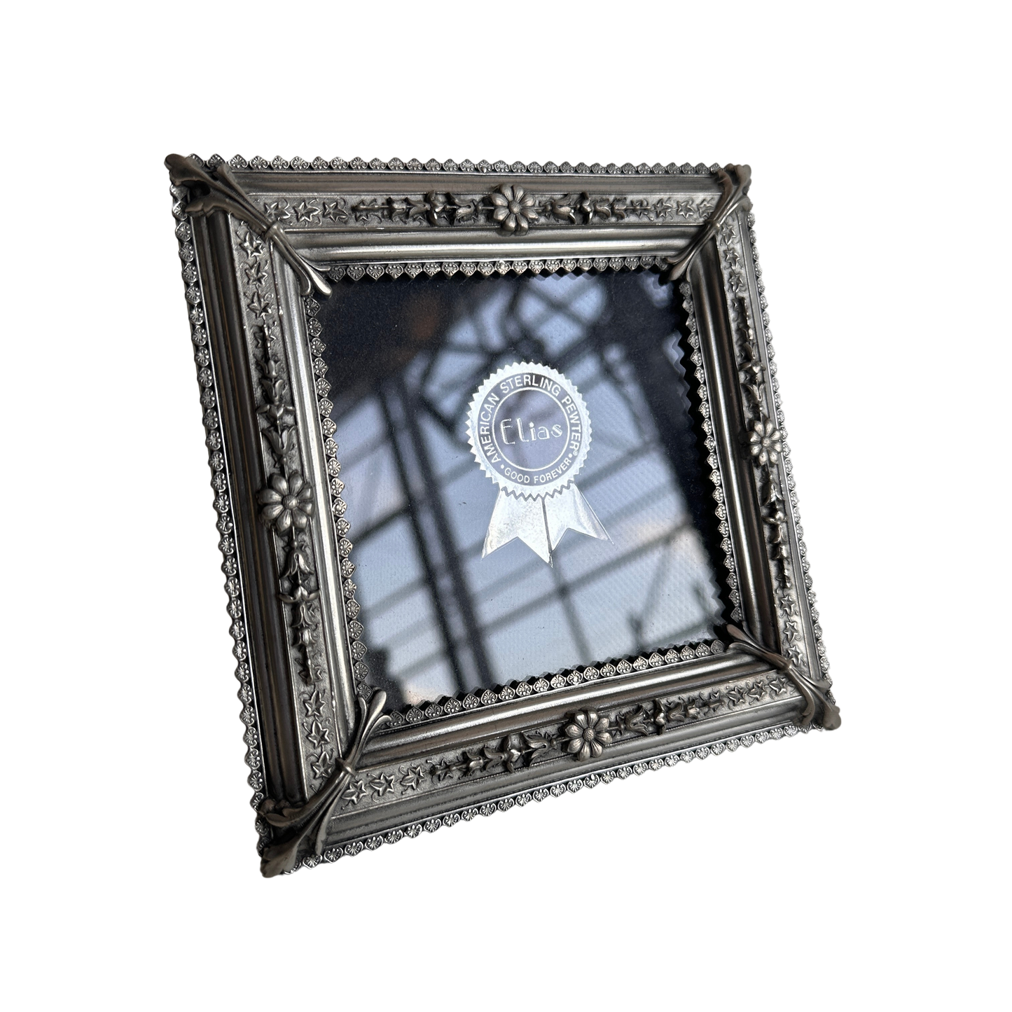 PF002 PEWTER TABLETOP FRAME