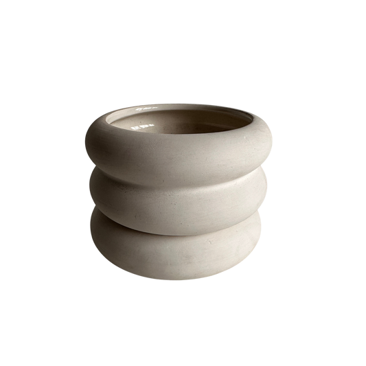 PL001 CCKW WHITE CERAMIC MINI PLANTER