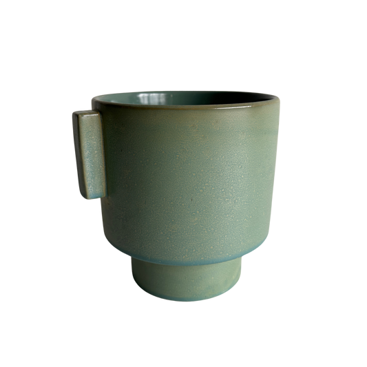 PL006 CELINE GREEN CERAMIC PLANTER